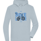 Bike Lover BMX Design - Premium unisex hoodie_CREAMY BLUE_front