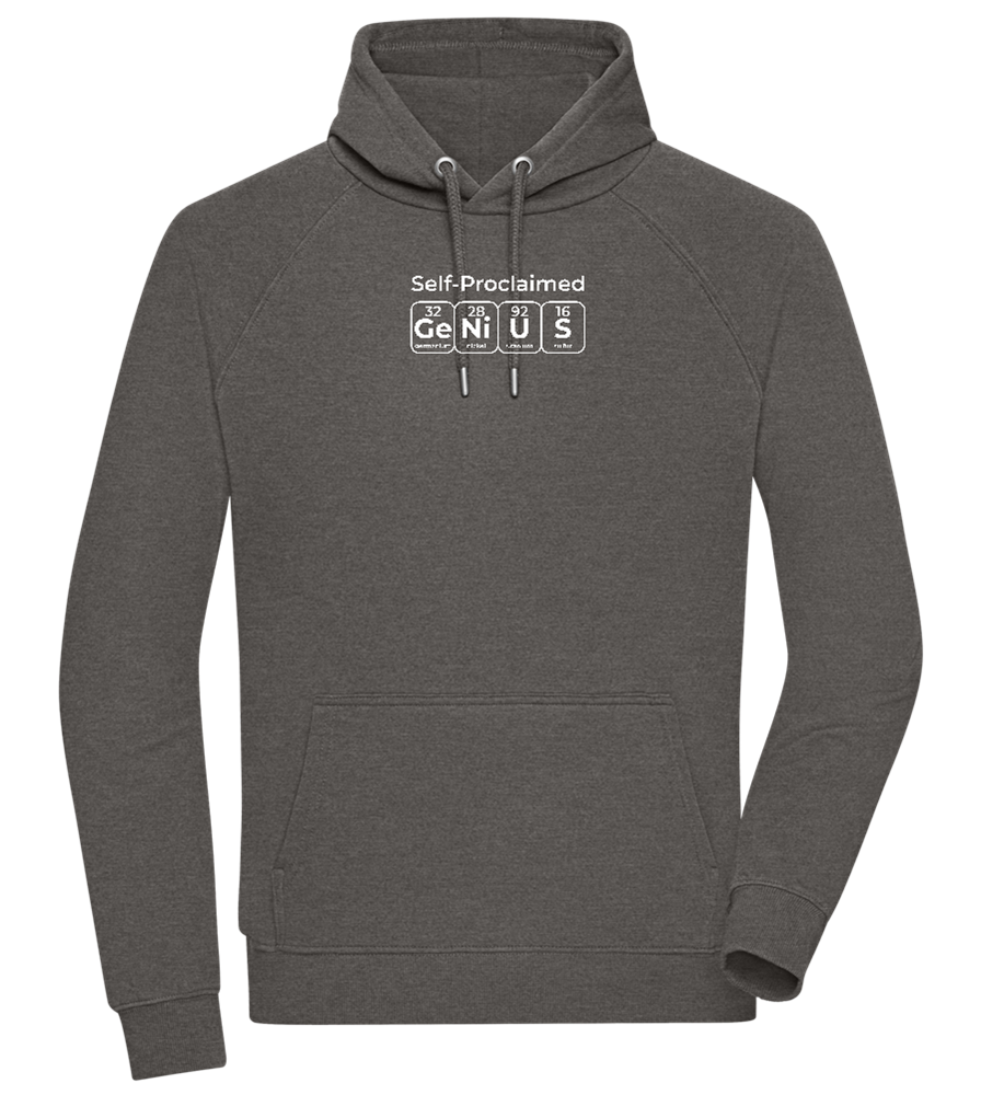 Genius Periodic Table Design - Comfort unisex hoodie_CHARCOAL CHIN_front