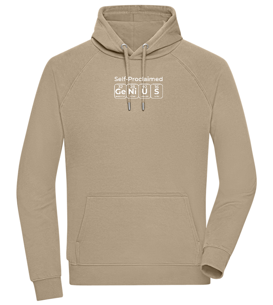 Genius Periodic Table Design - Comfort unisex hoodie_KHAKI_front