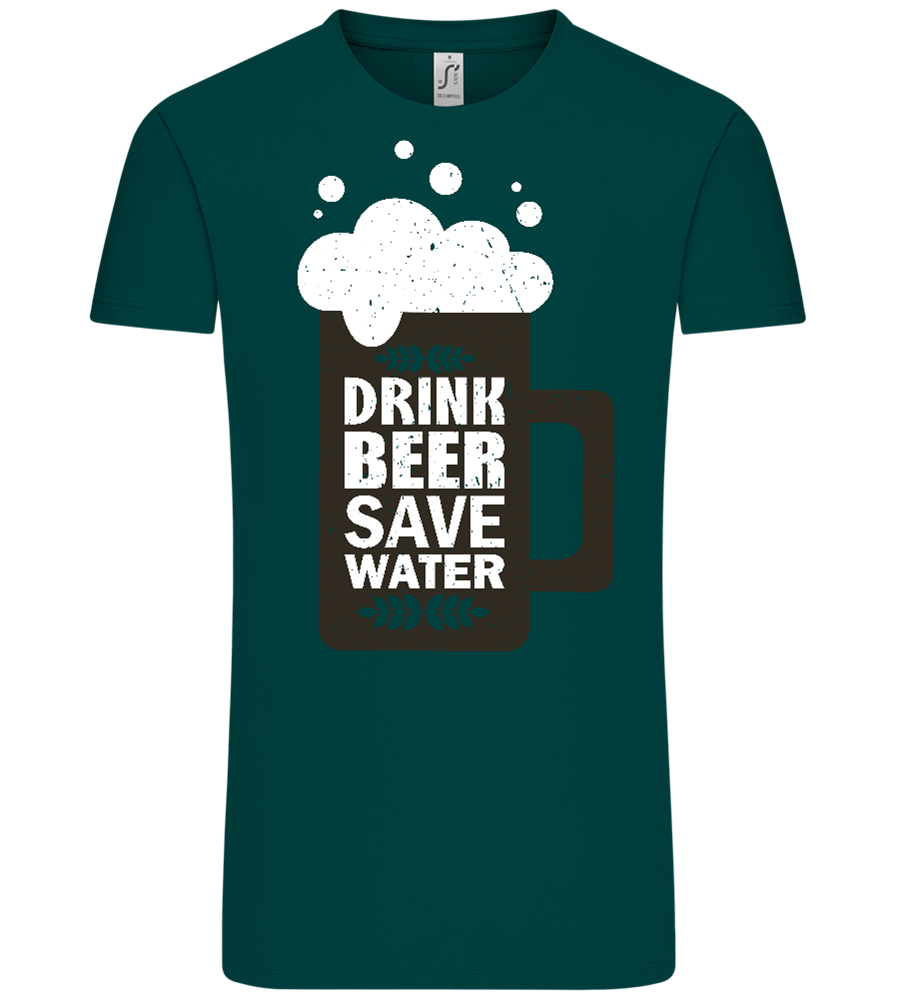 Drink Beer Save Water Beer Mug Design - Comfort Unisex T-Shirt_GREEN EMPIRE_front