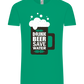 Drink Beer Save Water Beer Mug Design - Comfort Unisex T-Shirt_SPRING GREEN_front