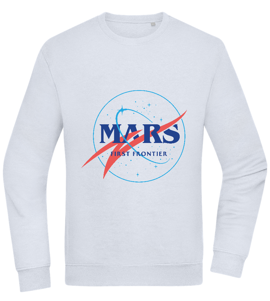 Mars First Frontier Design - Comfort Essential Unisex Sweater_CREAMY BLUE_front