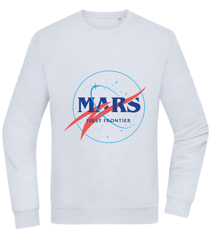 Mars First Frontier Design - Comfort Essential Unisex Sweater_CREAMY BLUE_front