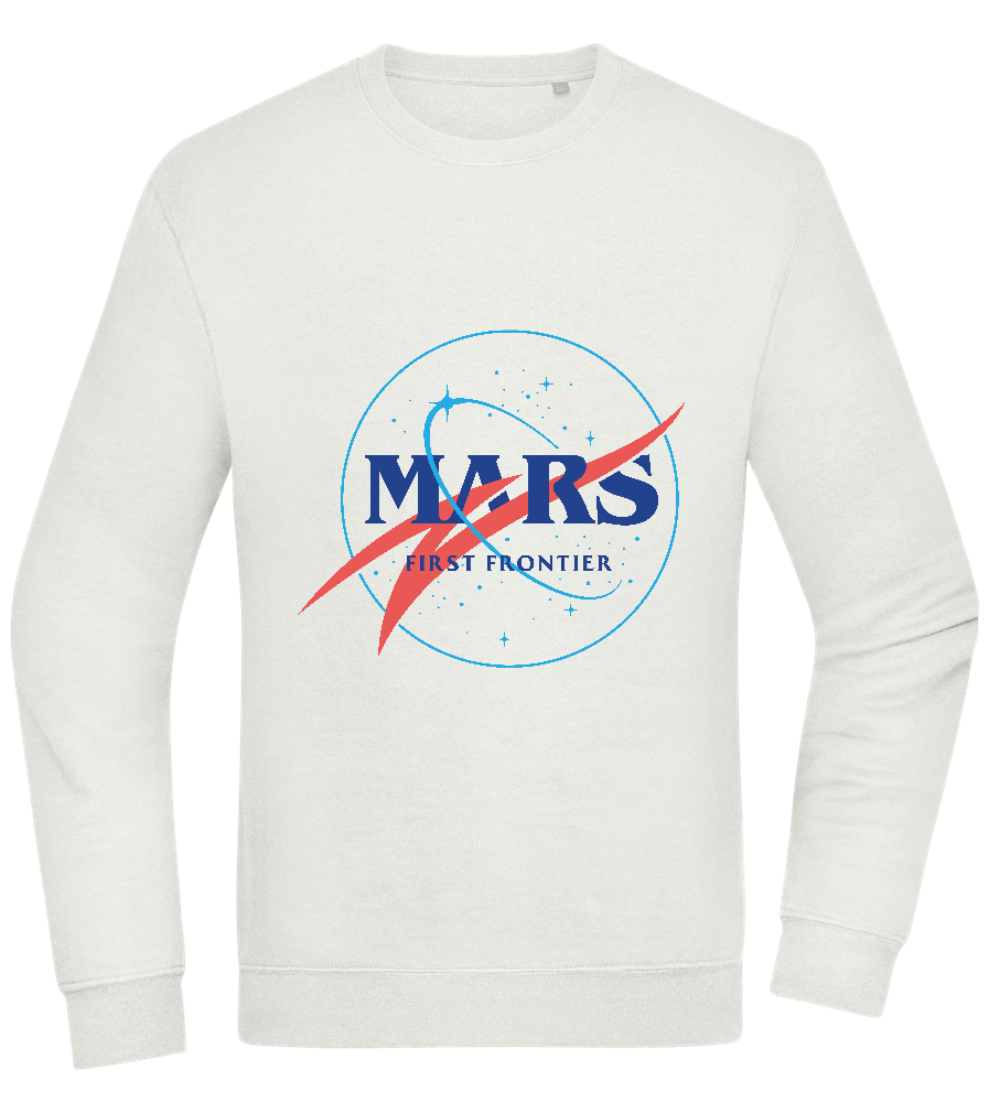 Mars First Frontier Design - Comfort Essential Unisex Sweater_CREAMY GREEN_front