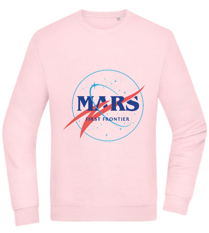 Mars First Frontier Design - Comfort Essential Unisex Sweater_LIGHT PEACH ROSE_front