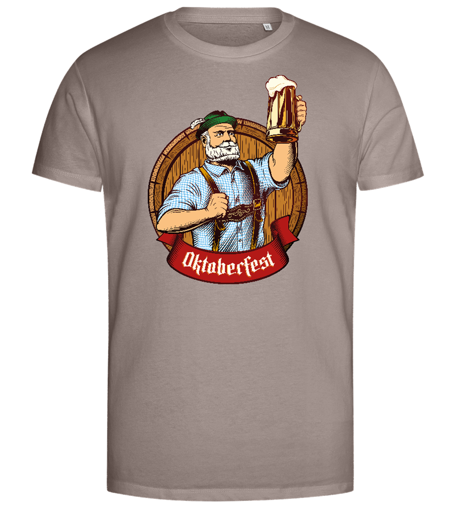 Oktoberfest Man Design - Premium men's close fitting t-shirt_CHARCOAL CHIN_front