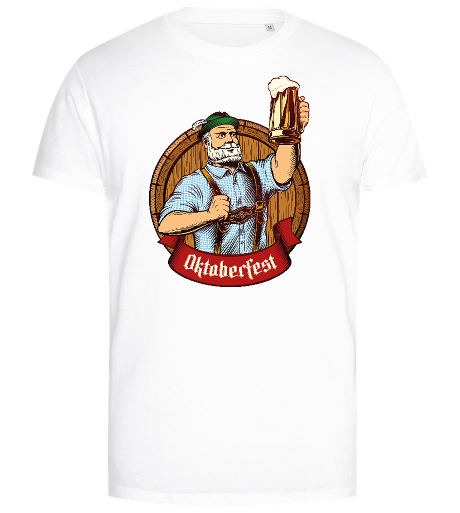 Oktoberfest Man Design - Premium men's close fitting t-shirt_WHITE_front