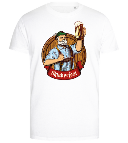 Oktoberfest Man Design - Premium men's close fitting t-shirt_WHITE_front