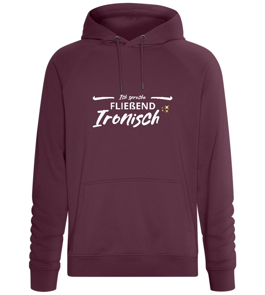 Fluently Ironic Design - Comfort unisex hoodie_BORDEAUX_front