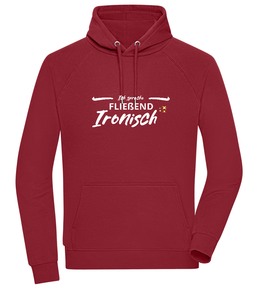 Fluently Ironic Design - Comfort unisex hoodie_BORDEAUX_front