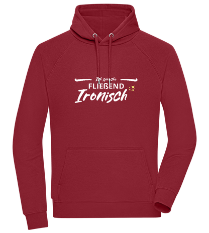 Fluently Ironic Design - Comfort unisex hoodie_BORDEAUX_front