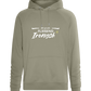 Fluently Ironic Design - Comfort unisex hoodie_KHAKI_front