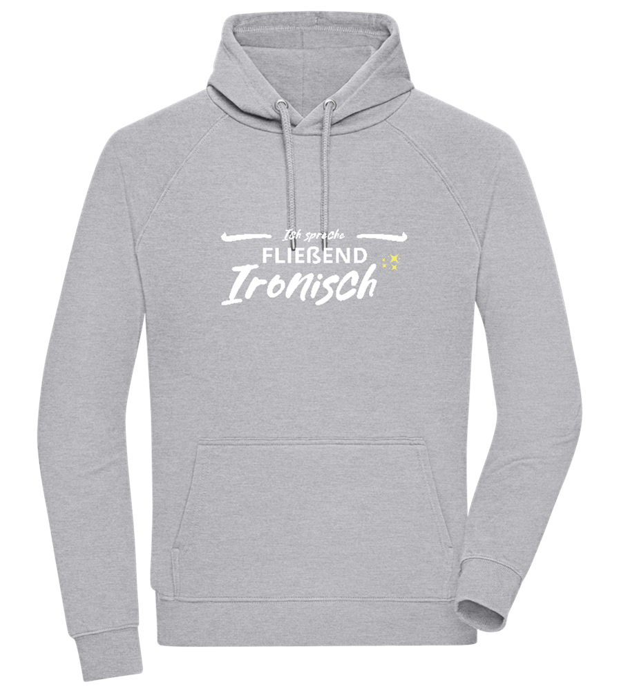 Fluently Ironic Design - Comfort unisex hoodie_ORION GREY II_front