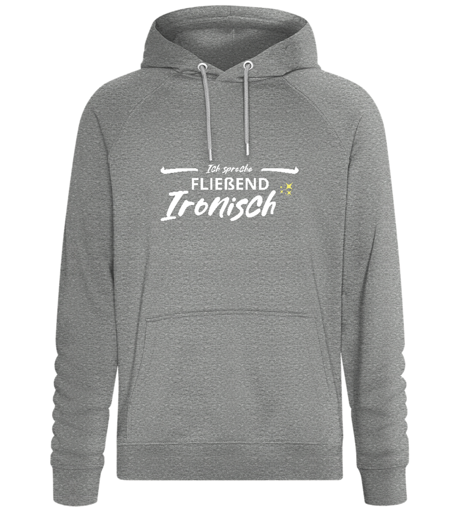 Fluently Ironic Design - Comfort unisex hoodie_ORION GREY II_front