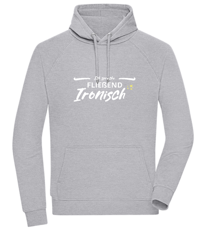 Fluently Ironic Design - Comfort unisex hoodie_ORION GREY II_front