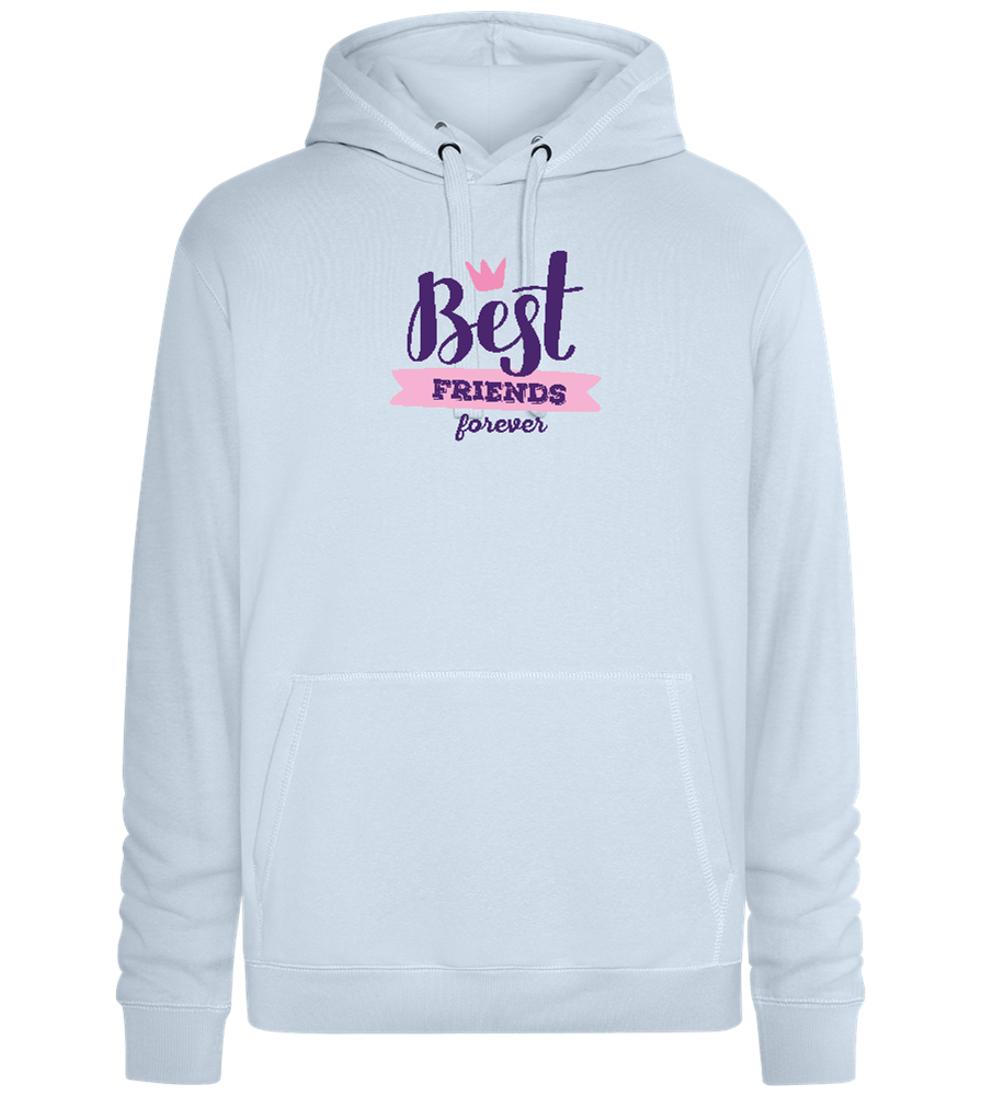 BFF Crown Design - Premium unisex hoodie_CREAMY BLUE_front