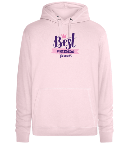 BFF Crown Design - Premium unisex hoodie_LIGHT PEACH ROSE_front