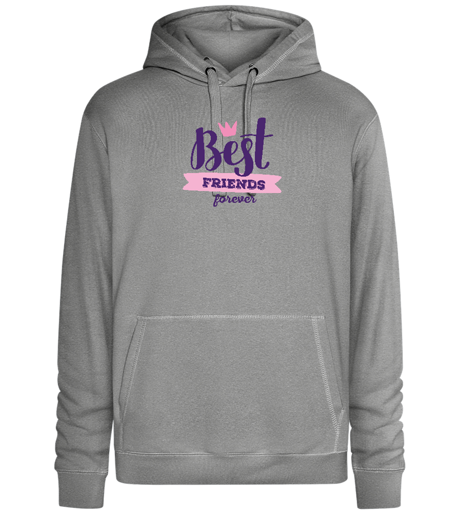 BFF Crown Design - Premium unisex hoodie_ORION GREY II_front