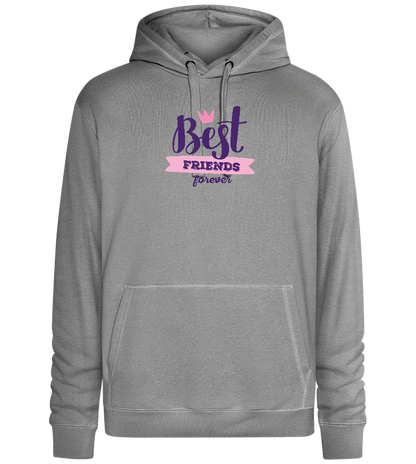 BFF Crown Design - Premium unisex hoodie_ORION GREY II_front