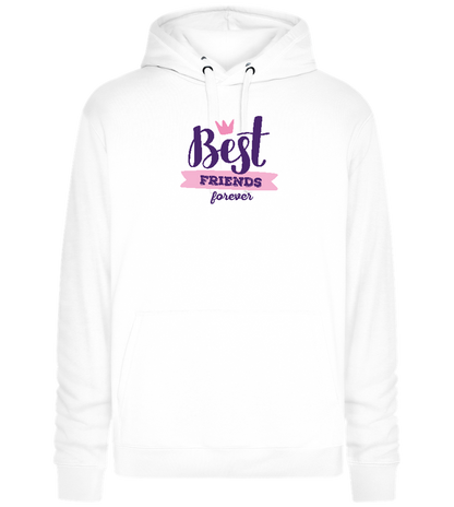 BFF Crown Design - Premium unisex hoodie_WHITE_front