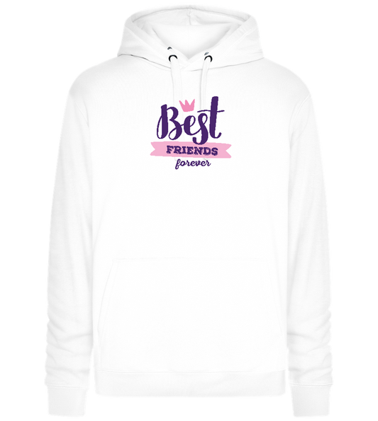 BFF Crown Design - Premium unisex hoodie_WHITE_front