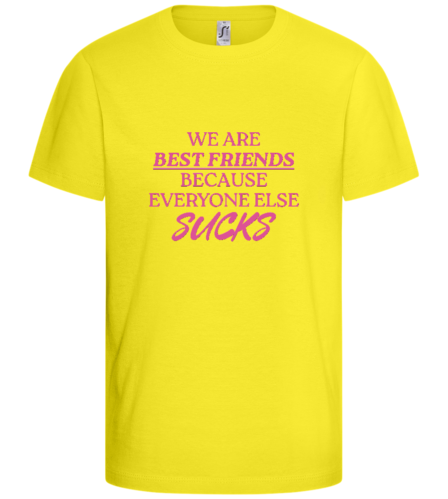 Best Friends Design - Basic kids t-shirt_LEMON_front