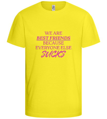 Best Friends Design - Basic kids t-shirt_LEMON_front