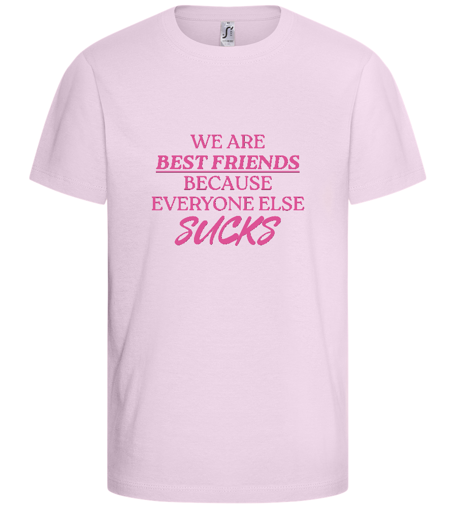 Best Friends Design - Basic kids t-shirt_LIGHT PINK_front