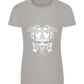 Skull With Flames Design - Comfort women's fitted t-shirt_ORION GREY_front