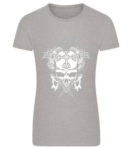 Skull With Flames Design - Comfort women's fitted t-shirt