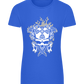 Skull With Flames Design - Comfort women's fitted t-shirt_ROYAL_front