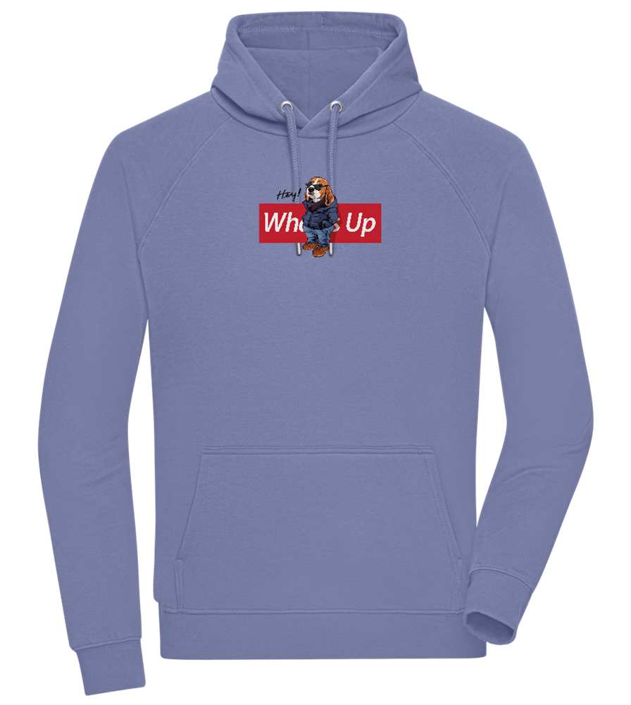 What's Up Dog Design - Comfort unisex hoodie_BLUE_front