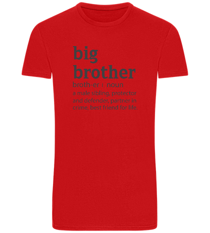Big Brother Meaning Design - Basic Unisex T-Shirt_RED_front