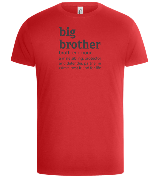 Big Brother Meaning Design - Basic Unisex T-Shirt_RED_front