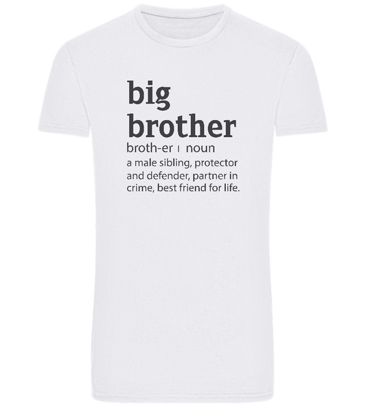 Big Brother Meaning Design - Basic Unisex T-Shirt_WHITE_front