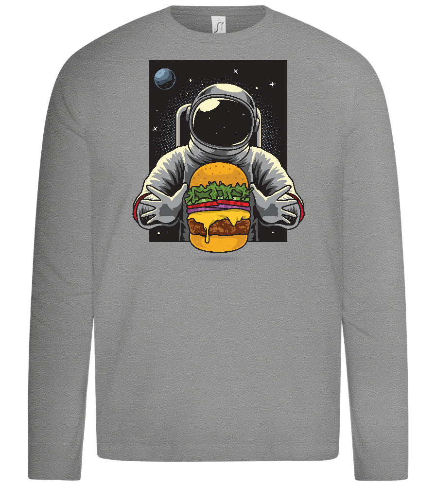 Astroburger Design - Premium kids long sleeve t-shirt_ORION GREY_front