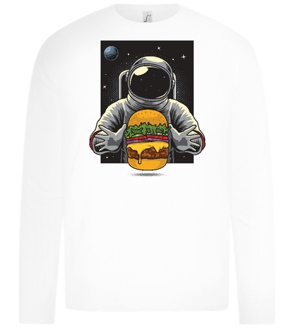 Astroburger Design - Premium kids long sleeve t-shirt_WHITE_front