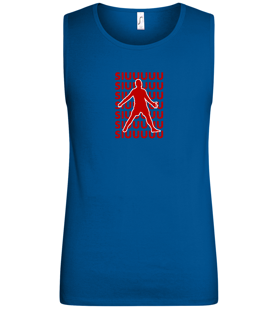 Soccer Celebration Design - Basic men's tank top_ROYAL_front