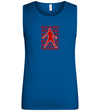 Soccer Celebration Design - Basic men's tank top_ROYAL_front