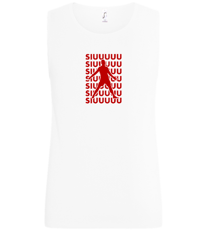 Soccer Celebration Design - Basic men's tank top_WHITE_front