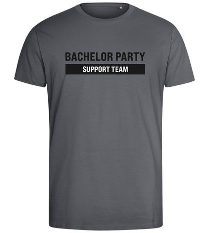 Bachelor Party Support Design - Comfort men's fitted t-shirt_MOUSE GREY_front