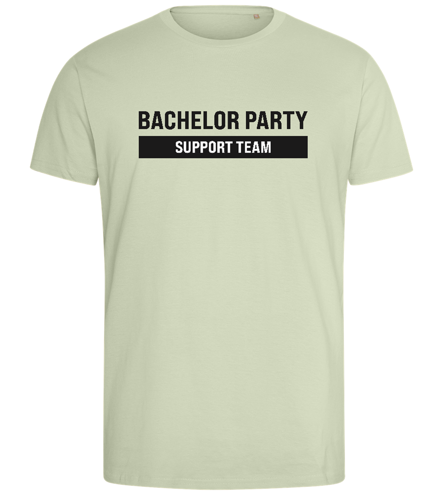 Bachelor Party Support Design - Comfort men's fitted t-shirt_SILESTONE_front