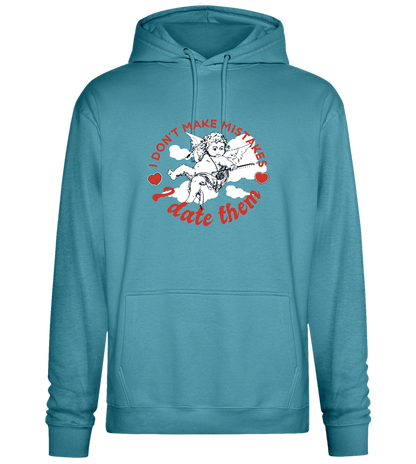 I Don't Make Mistakes Design - Premium Essential Unisex Hoodie_POOL BLUE_front