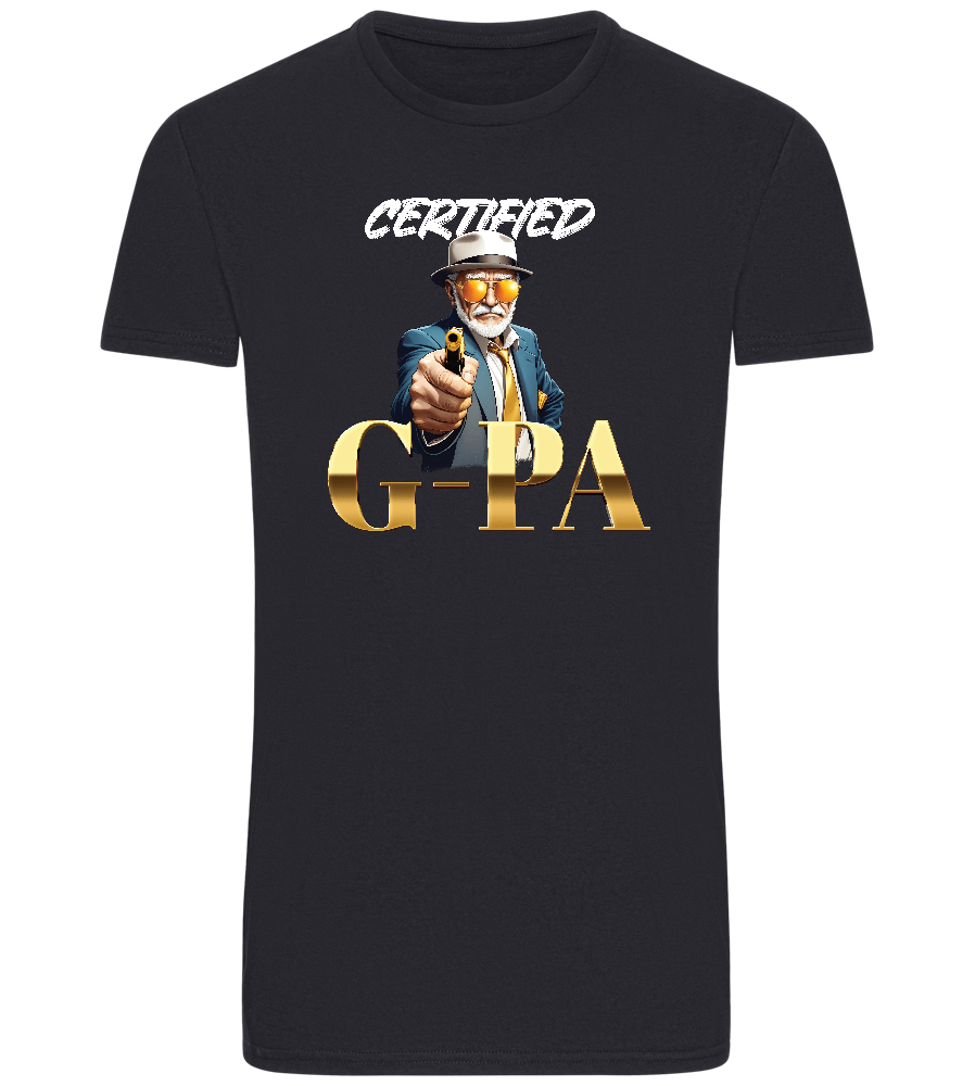Certified G Pa Design - Basic Unisex T-Shirt_FRENCH NAVY_front