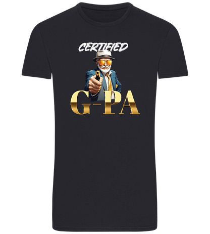 Certified G Pa Design - Basic Unisex T-Shirt_FRENCH NAVY_front