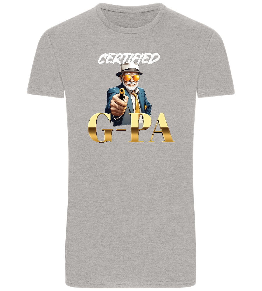 Certified G Pa Design - Basic Unisex T-Shirt_ORION GREY_front