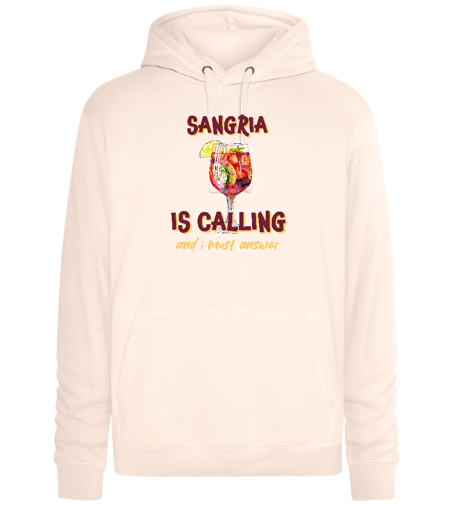 Sangria Needs Me Design - Premium unisex hoodie_LIGHT PEACH ROSE_front