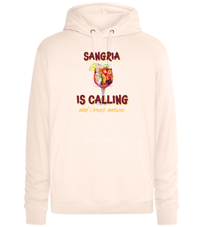 Sangria Needs Me Design - Premium unisex hoodie_LIGHT PEACH ROSE_front