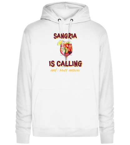 Sangria Needs Me Design - Premium unisex hoodie_WHITE_front