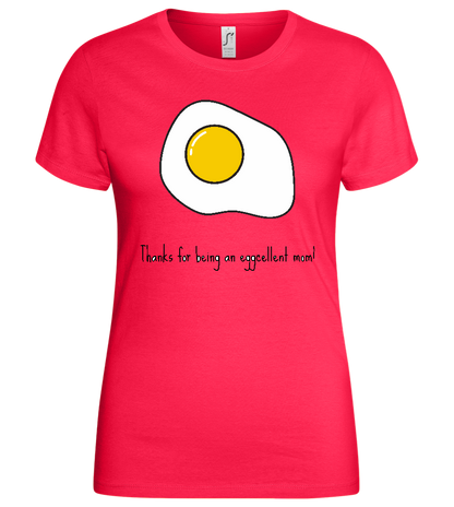 Eggcellent Design - Basic women's t-shirt_CORAL_front